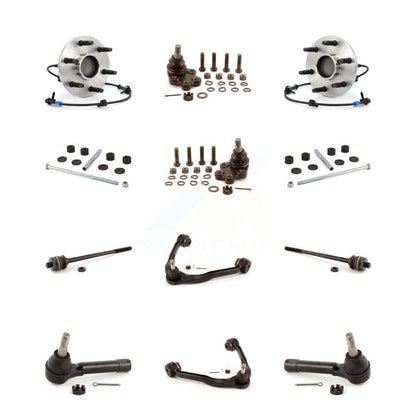 Hub Upper Arm Lower Ball Joint Outer Inner Tie Rod Link Front Kit (12Pc) For GMC