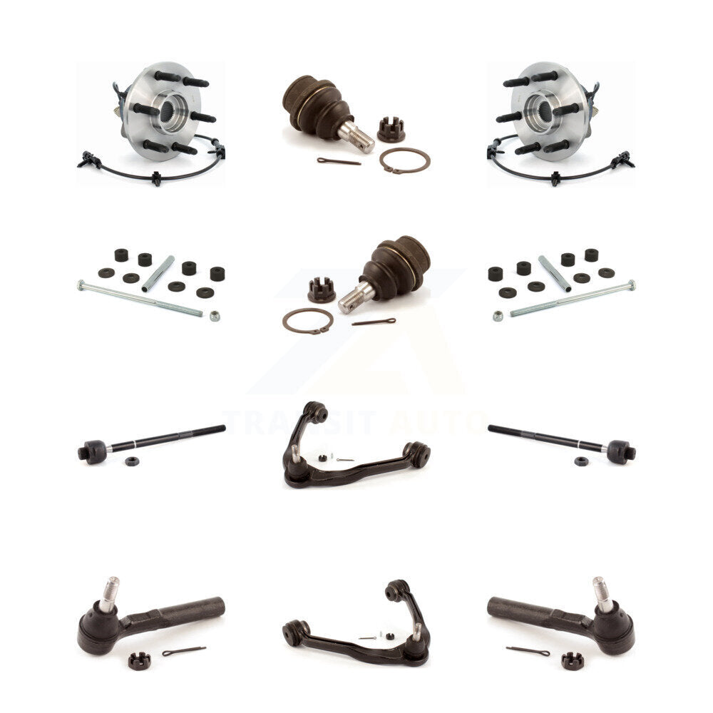 Upper Control Arm Lower Ball Joint Outer Inner Tie Rod & Link Front Kit For 1500