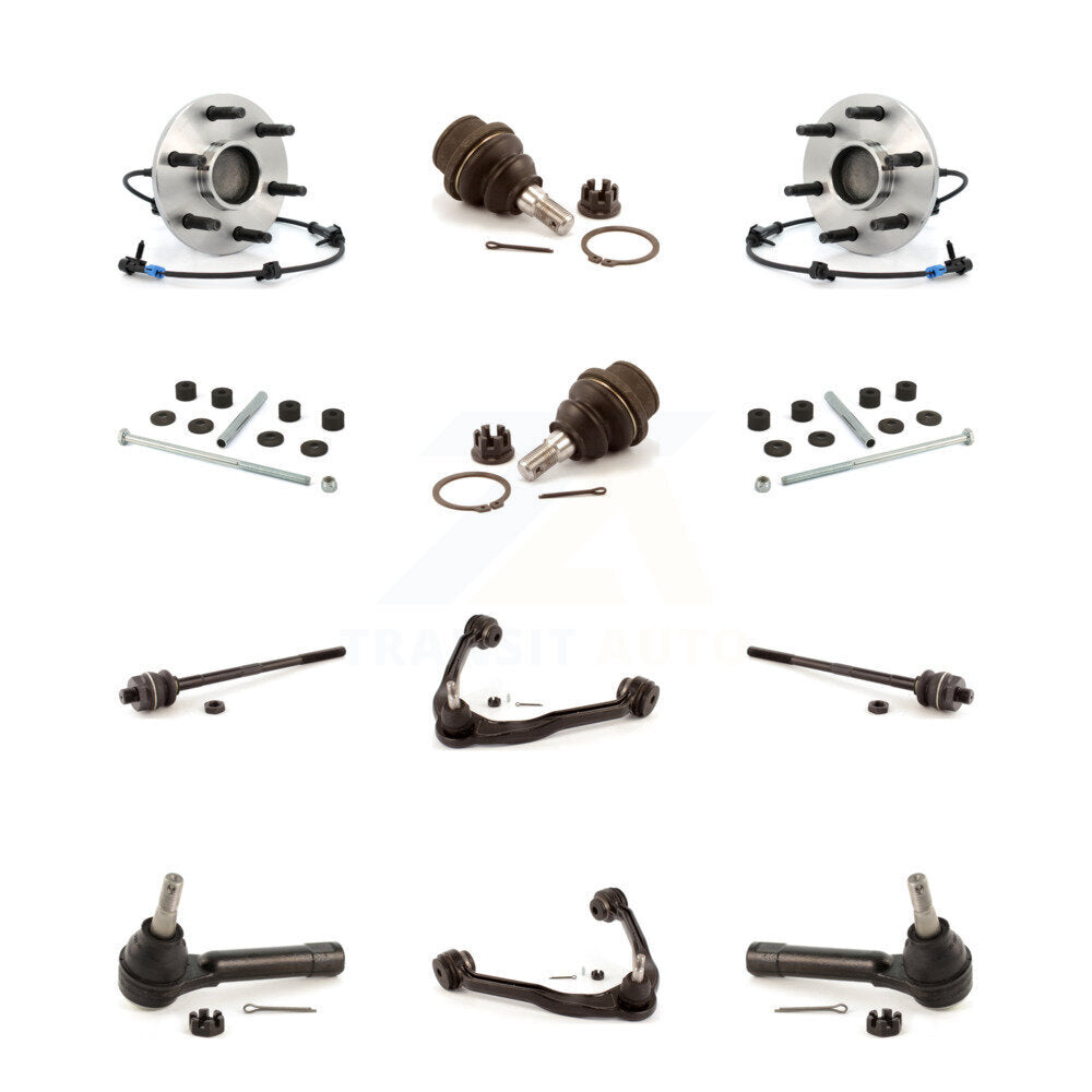 Upper Arm Lower Ball Joint Outer Inner Tie Rod Link Front Kit (12Pc) For GMC XL