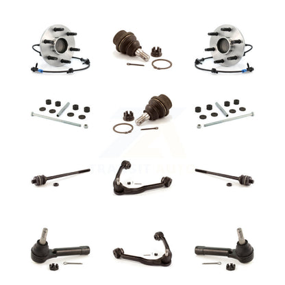 Upper Arm Lower Ball Joint Outer Inner Tie Rod Link Front Kit (12Pc) For GMC XL