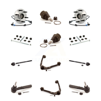 Hub Upper Arm Lower Ball Joint Outer Inner Tie Rod Link Front Kit (12Pc) For GMC