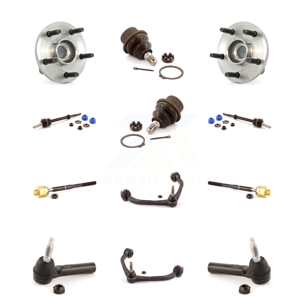 Upper Arm Lower Ball Joint Outer Inner Tie Rod & Link Front Kit (12Pc) For Dodge
