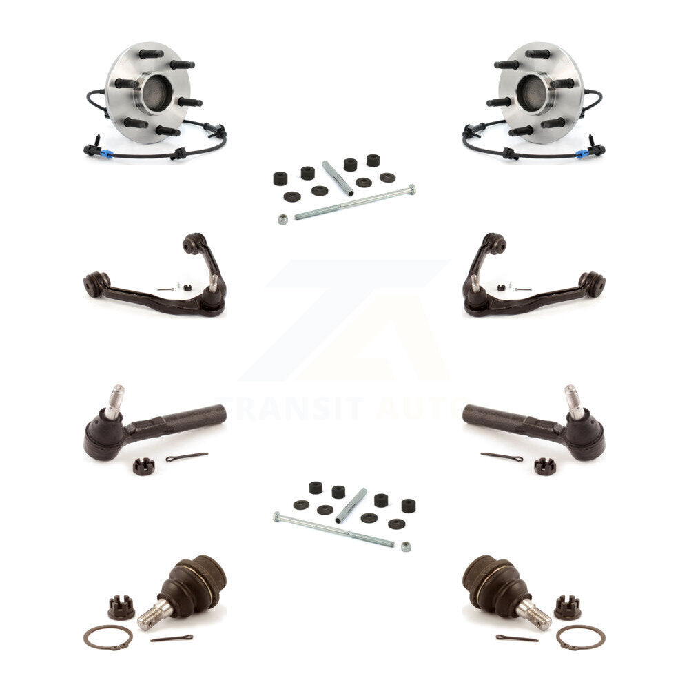 Bearing Upper Arm Lower Ball Joint Outer Tie Rod & Link Front Kit (10Pc) For GMC