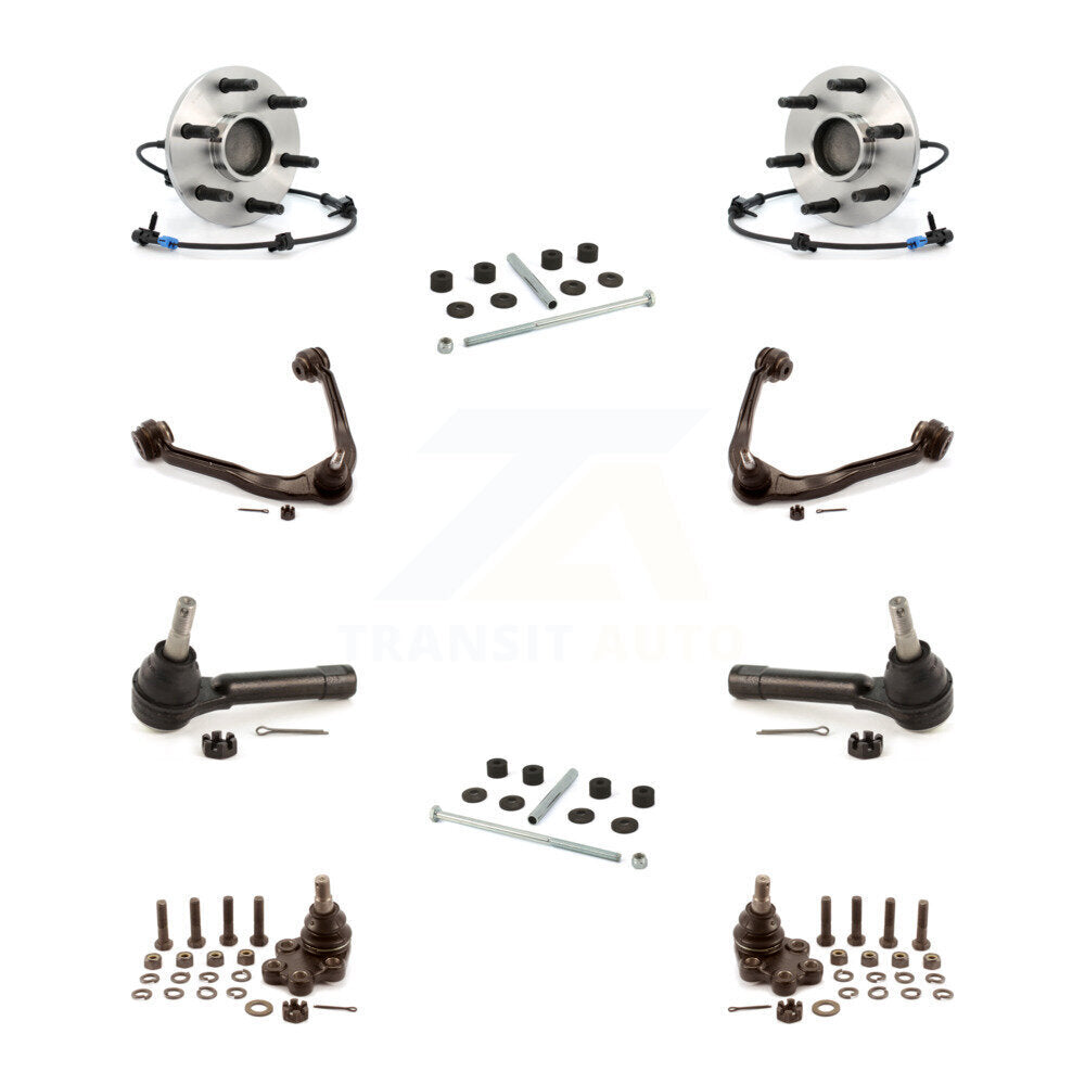 Bearing Upper Arm Lower Ball Joint Outer Tie Rod & Link Front Kit (10Pc) For GMC