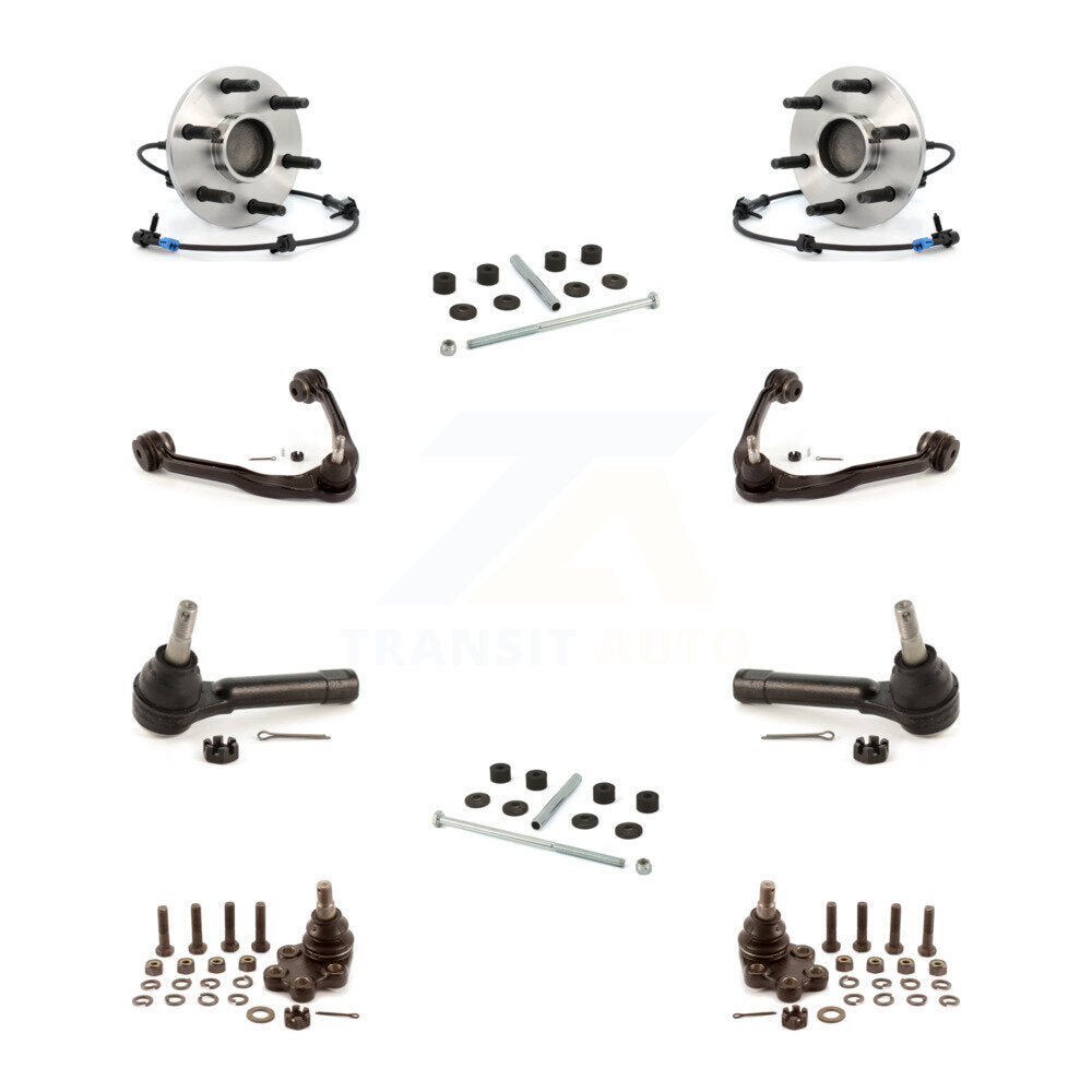 Bearing Upper Arm Lower Ball Joint Outer Tie Rod & Link Front Kit (10Pc) For GMC