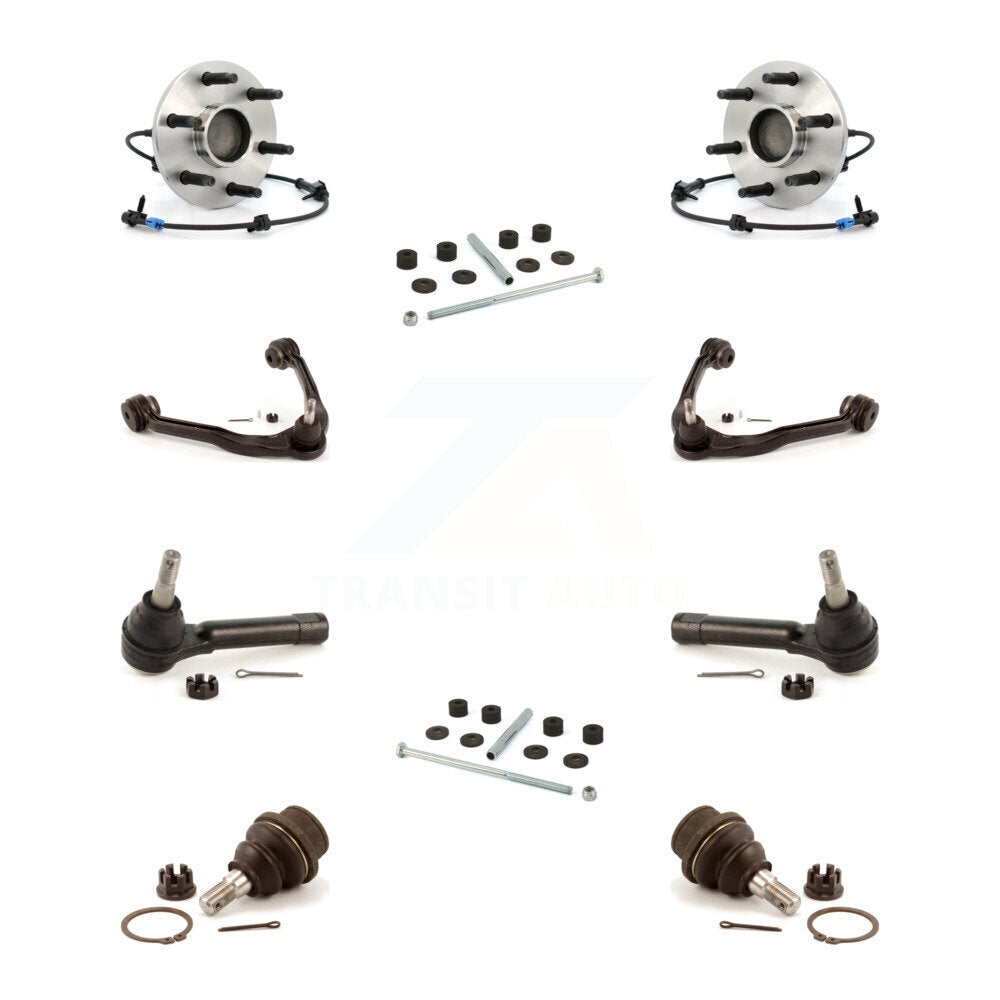 Bearing Upper Arm Lower Ball Joint Outer Tie Rod & Link Front Kit (10Pc) For GMC