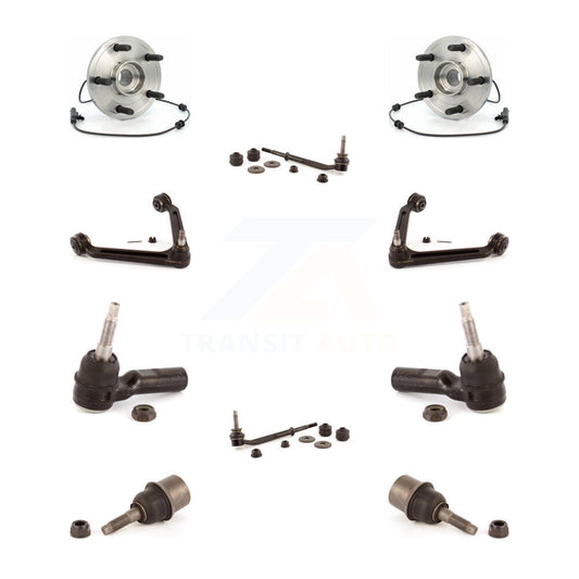 Hub Bearing Upper Control Arm Lower Ball Joint Outer Tie Rod Link Front Kit For