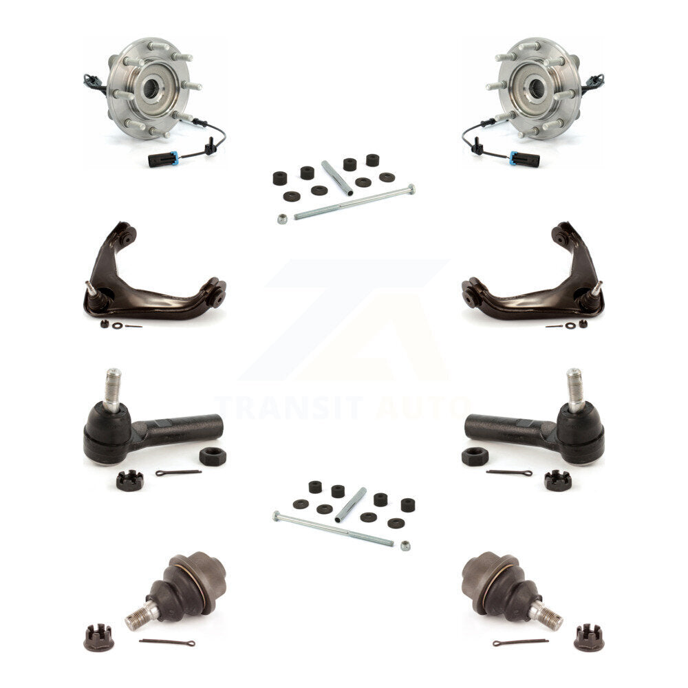 Bearing Upper Arm Lower Ball Joint Outer Tie Rod & Link Front Kit (10Pc) For GMC