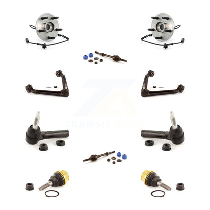 Hub Bearing Upper Control Arm Lower Ball Joint Outer Tie Rod Link Front Kit For