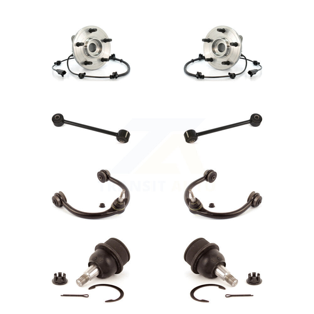 Hub Bearing Lower Ball Joint Upper Arm & Link Front Kit For Jeep Grand Cherokee