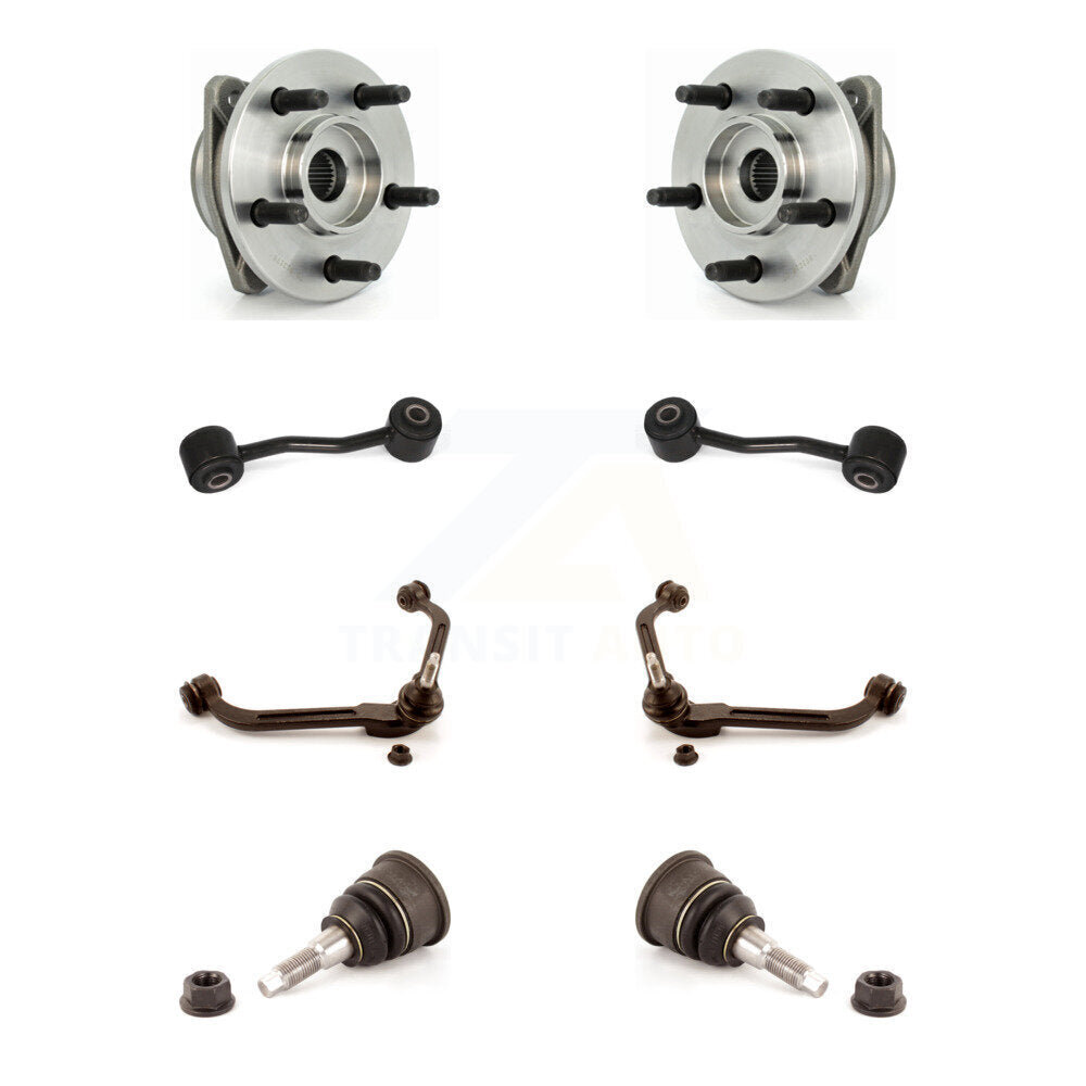 Hub Bearing Lower Ball Joint Upper Control Arm & Link Front Kit For Jeep Liberty