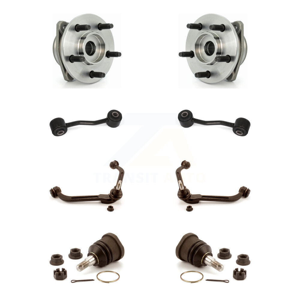Hub Bearing Lower Ball Joint Upper Control Arm & Link Front Kit For Jeep Liberty