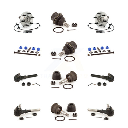 Hub Bearing Upper Lower Ball Joint Outer Inner Tie Rod & Link Front Kit For Ford