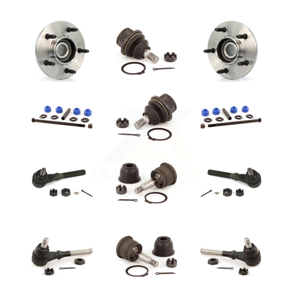 Bearing Upper Lower Ball Joint Outer Inner Tie Rod Link Front Kit For Ford F-150