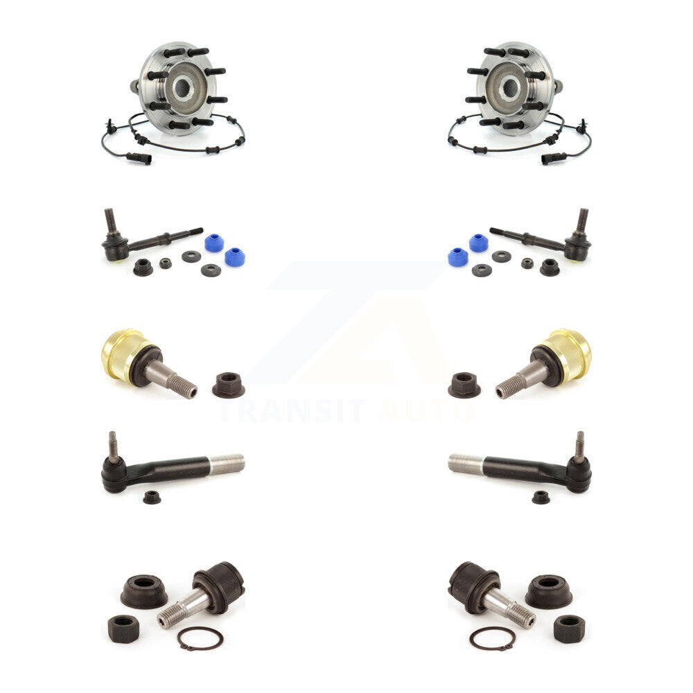 Bearing Upper Lower Ball Joint Outer Tie Rod & Link Front Kit For Dodge Ram 3500