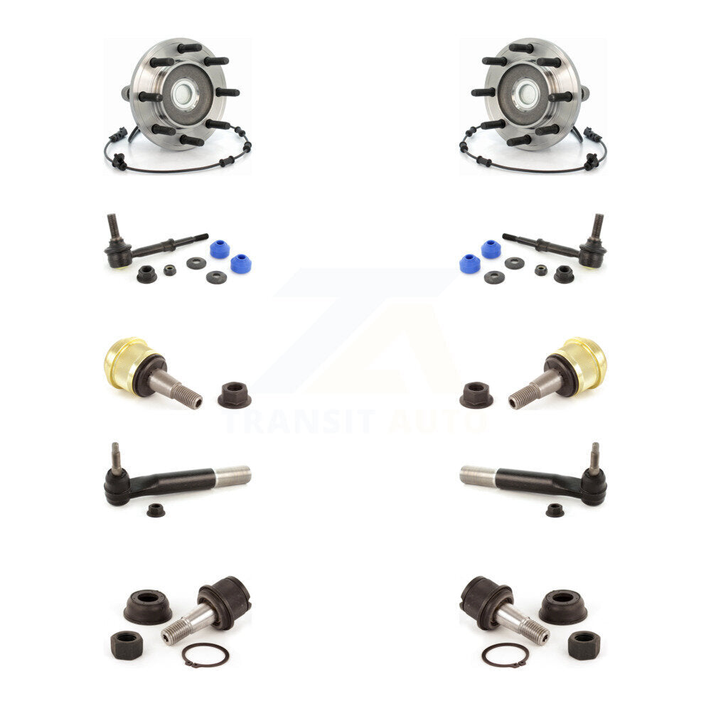 Bearing Upper Lower Ball Joint Outer Tie Rod & Link Front Kit For Dodge Ram 3500