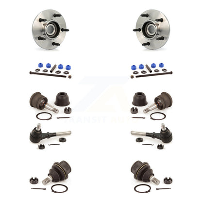 Hub Bearing Upper Lower Ball Joint Outer Tie Rod & Link Front Kit For Ford F-150