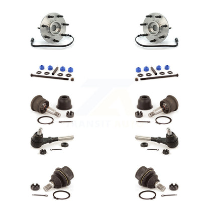 Hub Bearing Upper Lower Ball Joint Outer Tie Rod & Link Front Kit For Ford F-150