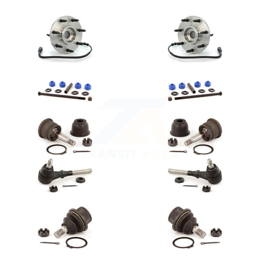 Hub Bearing Upper Lower Ball Joint Outer Tie Rod & Link Front Kit For Ford F-150