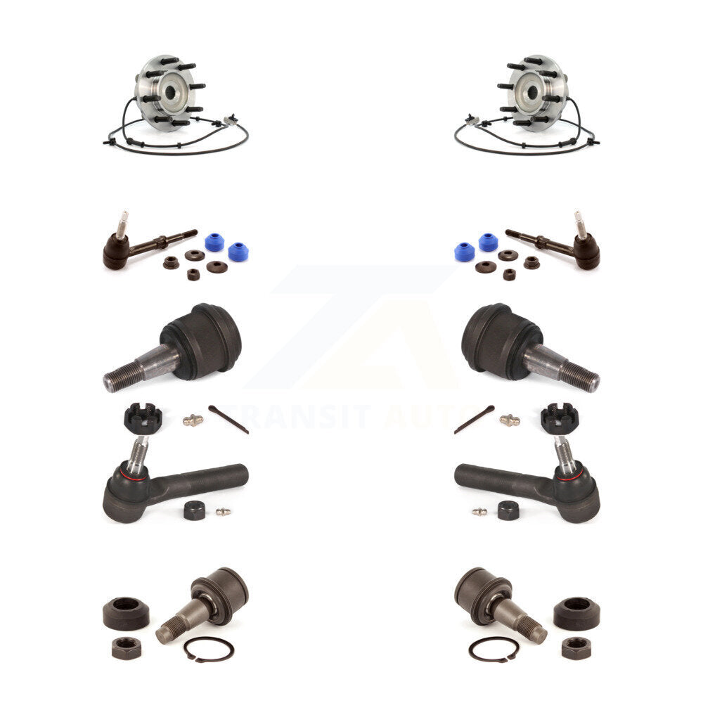 Bearing Upper Lower Ball Joint Outer Tie Rod & Link Front Kit For Dodge Ram 3500
