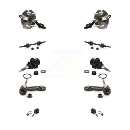 Hub Bearing Upper Lower Ball Joint Outer Tie Rod & Link Front Kit For Ford F-150