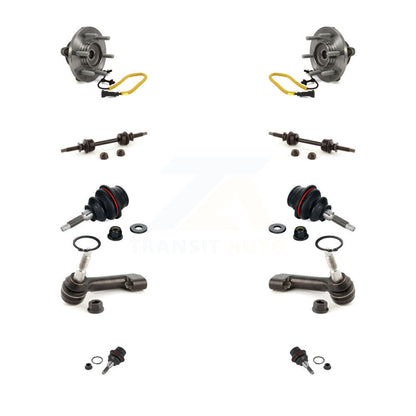 Hub Bearing Upper Lower Ball Joint Outer Tie Rod & Link Front Kit For Ford F-150