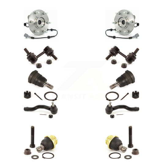 Bearing Upper Lower Ball Joint Outer Tie Rod & Link Front Kit (10Pc) For Nissan