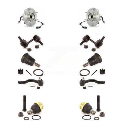 Bearing Upper Lower Ball Joint Outer Tie Rod & Link Front Kit (10Pc) For Nissan