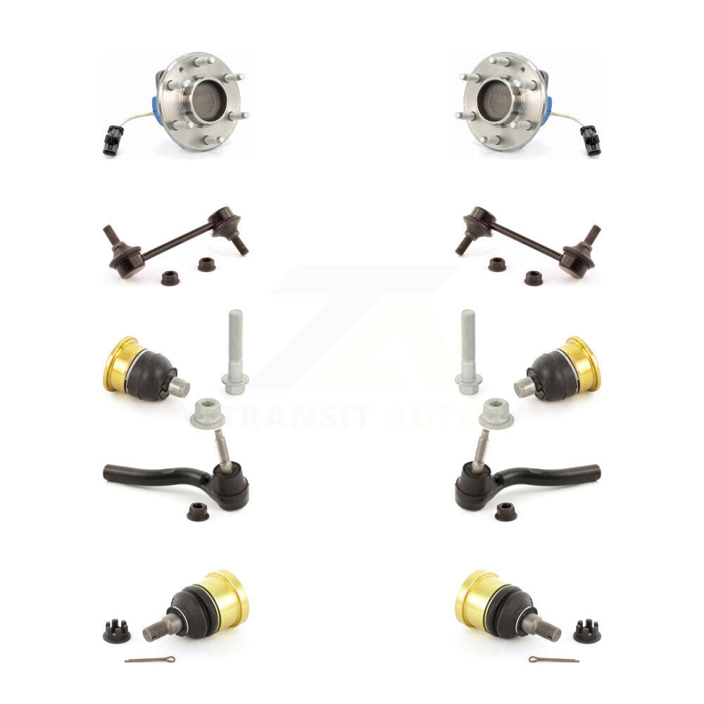 Bearing Upper Lower Ball Joint Outer Tie Rod & Link Front Kit For Cadillac CTS V