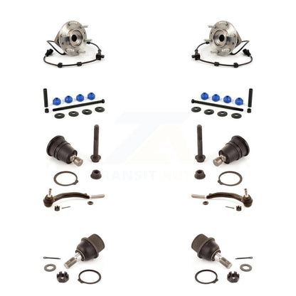 Bearing Upper Lower Ball Joint Outer Tie Rod Link Front Kit (10Pc) For Chevrolet