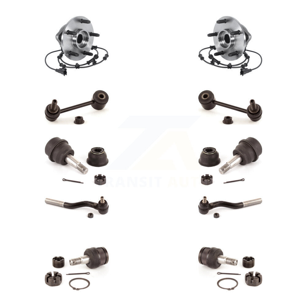 Bearing Upper Lower Ball Joint Outer Tie Rod & Link Front Kit For Jeep Wrangler