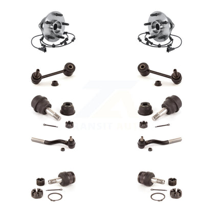Bearing Upper Lower Ball Joint Outer Tie Rod & Link Front Kit For Jeep Wrangler