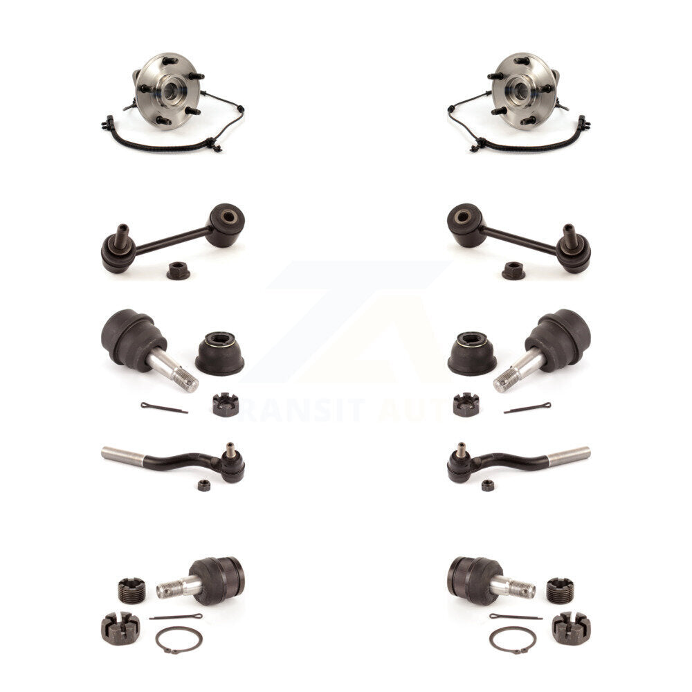 Bearing Upper Lower Ball Joint Outer Tie Rod & Link Front Kit For Jeep Wrangler