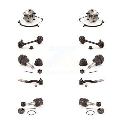 Bearing Upper Lower Ball Joint Outer Tie Rod & Link Front Kit For Jeep Wrangler
