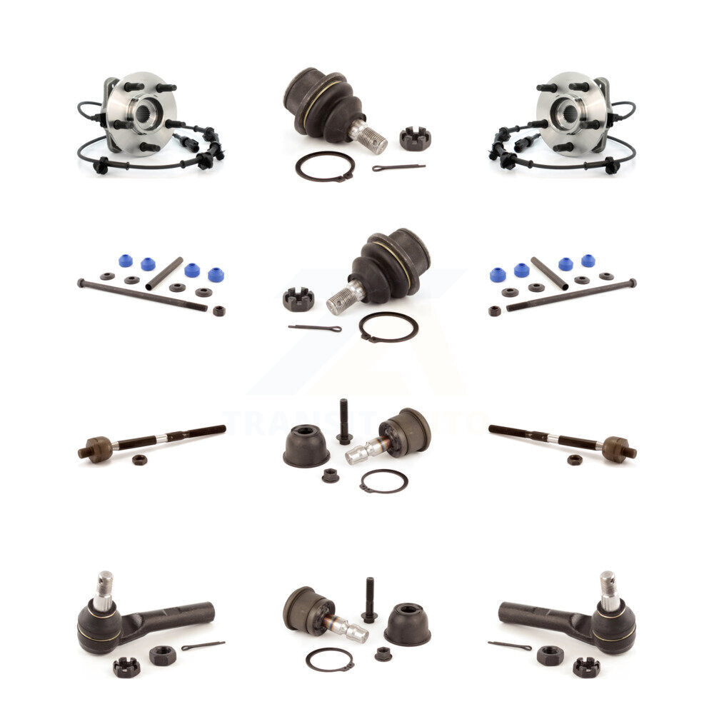 Bearing Upper Lower Ball Joint Outer Inner Tie Rod Link Front Kit For Ford Mazda