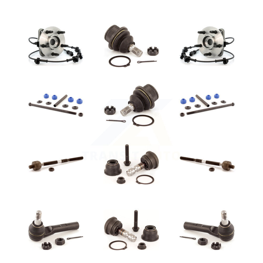 Bearing Upper Lower Ball Joint Outer Inner Tie Rod Link Front Kit For Ford Mazda