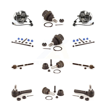 Bearing Upper Lower Ball Joint Outer Inner Tie Rod & Sway Bar Link Front Kit For
