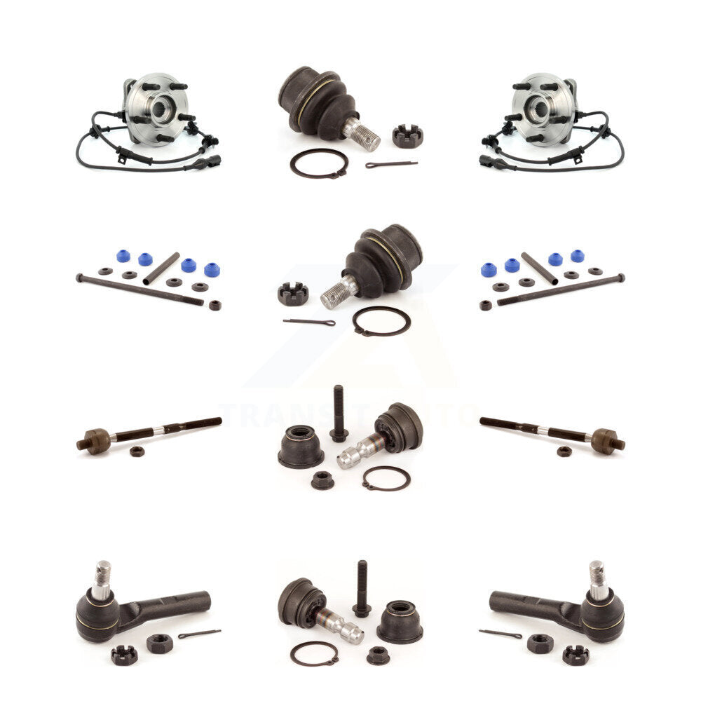 Bearing Upper Lower Ball Joint Outer Inner Tie Rod Link Front Kit For Ford Mazda