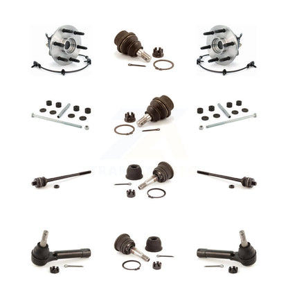 Bearing Upper Lower Ball Joint Outer Inner Tie Rod Link Front Kit (12Pc) For GMC