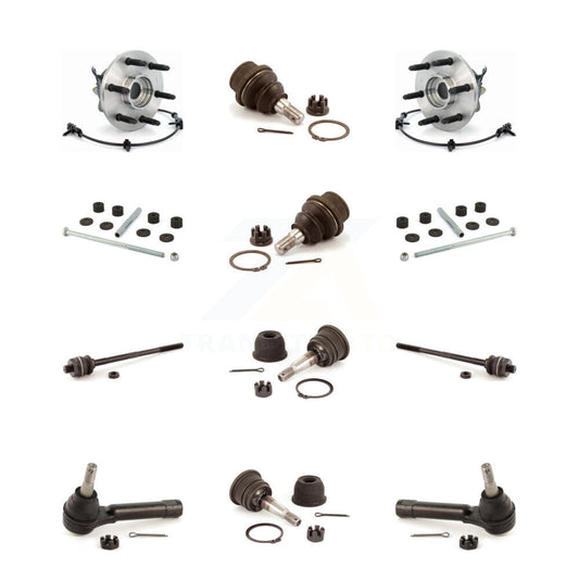 Bearing Upper Lower Ball Joint Outer Inner Tie Rod Link Front Kit (12Pc) For GMC