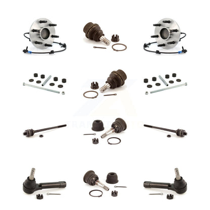Bearing Upper Lower Ball Joint Outer Inner Tie Rod Link Front Kit (12Pc) For GMC