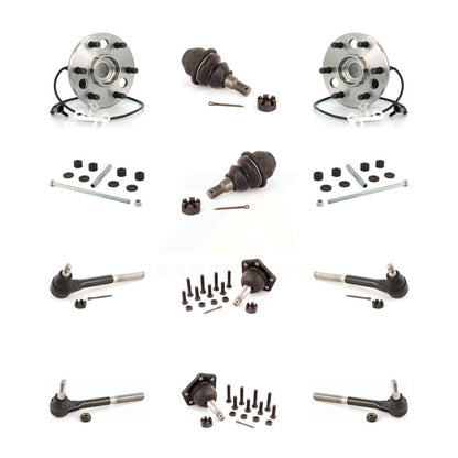 Bearing Upper Lower Ball Joint Outer Inner Tie Rod & Sway Bar Link Front Kit For