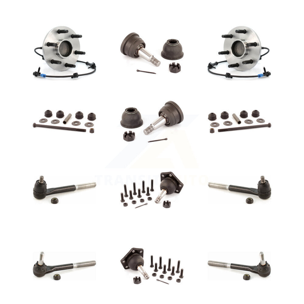 Bearing Upper Lower Ball Joint Outer Inner Tie Rod & Sway Bar Link Front Kit For