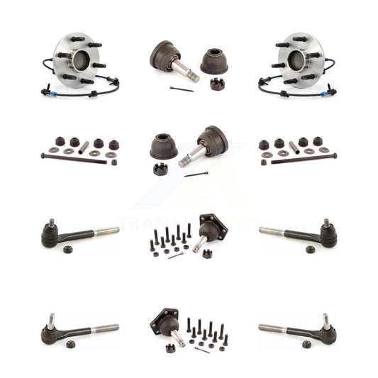 Bearing Upper Lower Ball Joint Outer Inner Tie Rod & Sway Bar Link Front Kit For