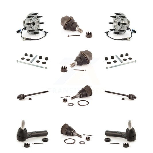Bearing Upper Lower Ball Joint Outer Inner Tie Rod Link Front Kit (12Pc) For GMC