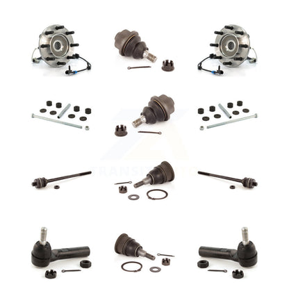 Bearing Upper Lower Ball Joint Outer Inner Tie Rod Link Front Kit (12Pc) For GMC