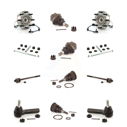Bearing Upper Lower Ball Joint Outer Inner Tie Rod Link Front Kit (12Pc) For GMC