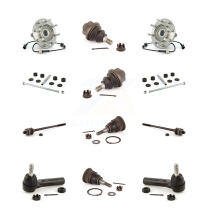 Bearing Upper Lower Ball Joint Outer Inner Tie Rod Link Front Kit (12Pc) For GMC