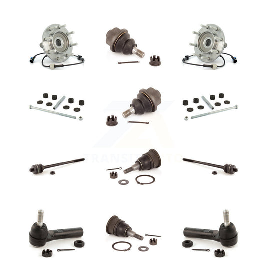 Bearing Upper Lower Ball Joint Outer Inner Tie Rod Link Front Kit (12Pc) For GMC