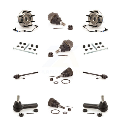 Bearing Upper Lower Ball Joint Outer Inner Tie Rod Link Front Kit (12Pc) For GMC